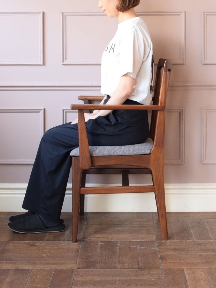 ビンテージチェアの掛け心地