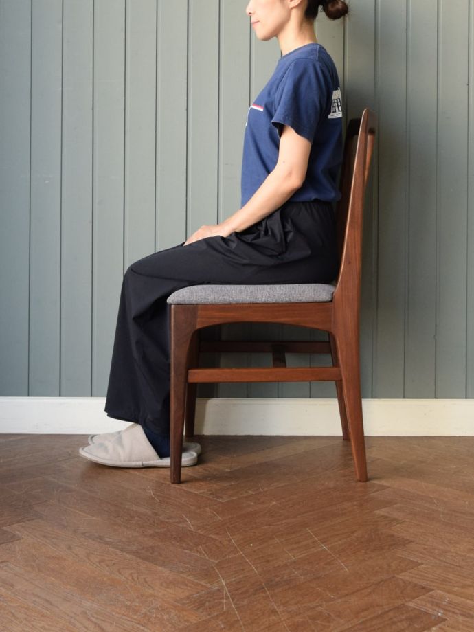 ビンテージチェアの掛け心地