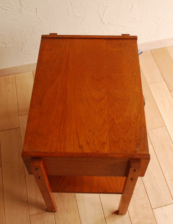 ヴィンテージ家具 木製 サイドテーブル ナイトテーブル ミシン台 rm181388074_top.jpg