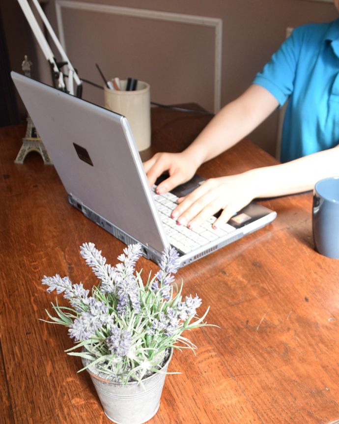 アンティークのキャビネット　アンティーク家具　フランスのアンティーク家具、お洒落な木製のショップカウンター（レジ台）。。(x-653-f)