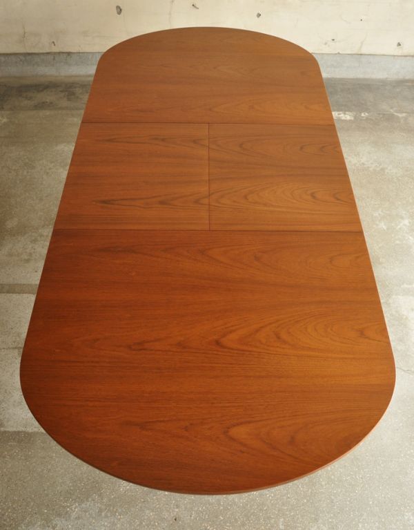 アンティークのテーブル アンティーク家具 食卓を彩るヴィンテージ家具、Nathan(ネイサン)社の伸張式のダイニングテーブル。天板です。(x-660-f)