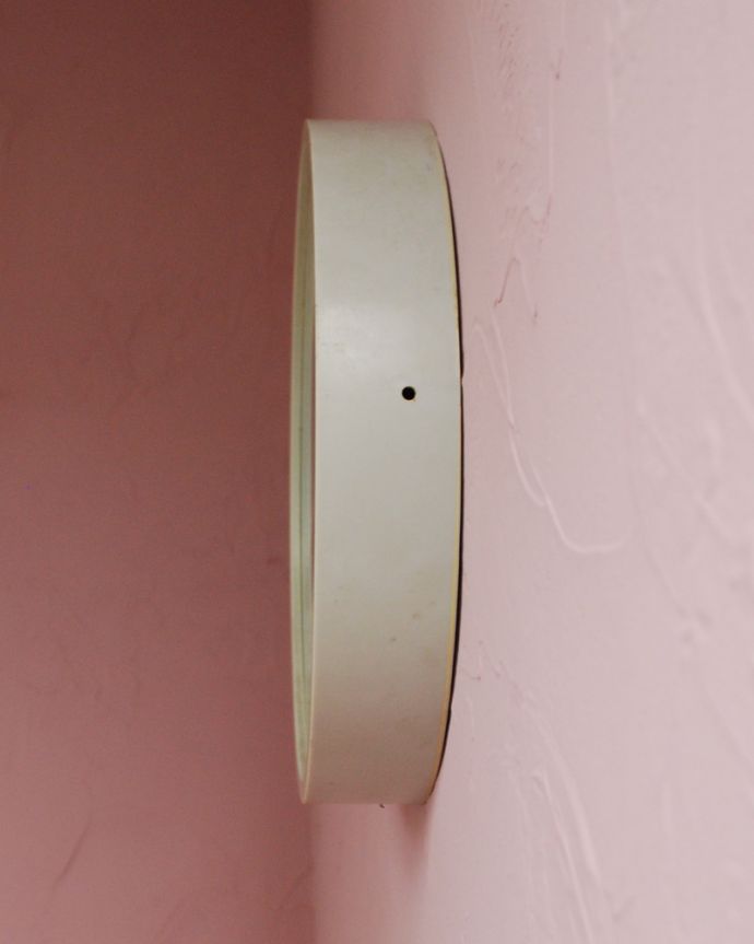 アンティーク その他の雑貨 アンティーク雑貨 Pragotron(パラゴトロン)社のインダストリアルなアンティーク壁掛け時計(ウォールクロック)。横から見ると・・・こんな感じです。(x-722-z)