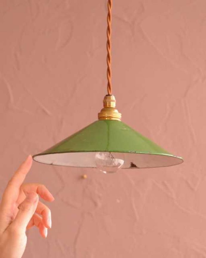 ペンダントライト　照明・ライティング　フランスから届いたアンティークのペンダントライト（コード・シャンデリア球・ギャラリーなし）。。(x-912-z)