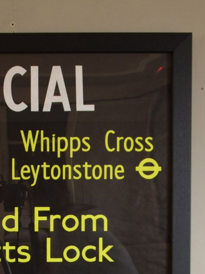 イギリスのビンテージ雑貨、バスサインのおしゃれなアートフレーム