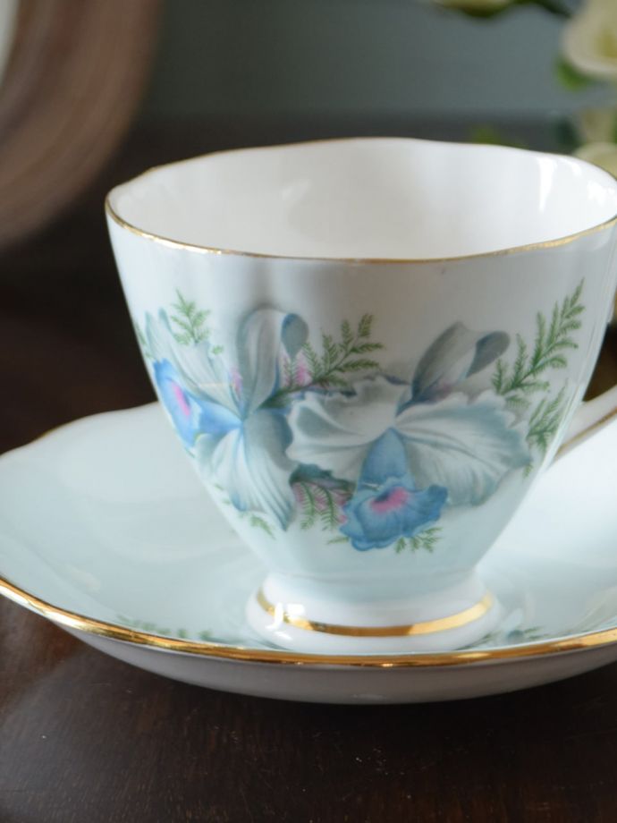 Colcloughのアンティークカップ&ソーサー