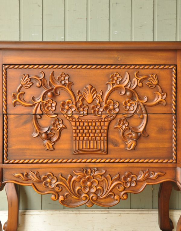 アンティーク風チェスト(y-171-f)｜アンティーク風