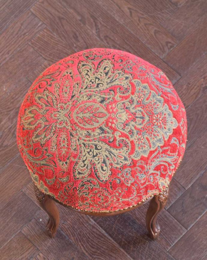 アンティーク調椅子の座面