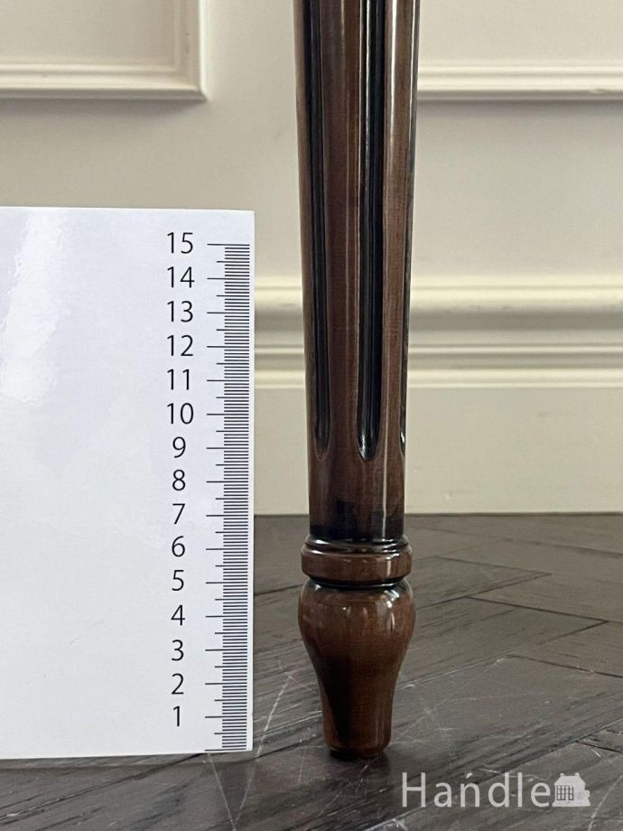 お花の彫りが可愛いアンティーク風スツール(y-194-c)｜アンティーク風