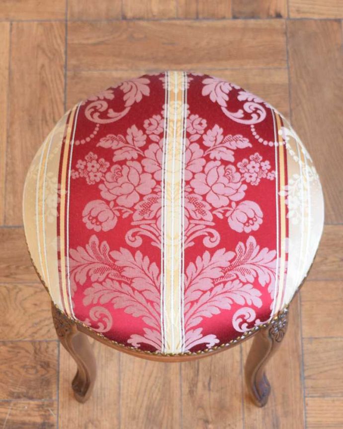 アンティーク調椅子の座面