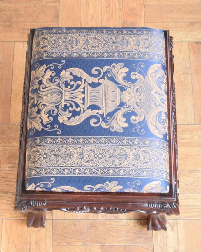 アンティーク調椅子の座面