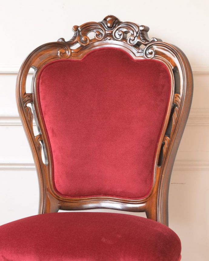 フランスアンティーク調のおしゃれなダイニングチェア(y-219-c