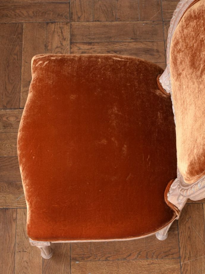 アンティーク風チェアの座面