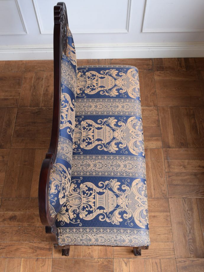 アンティーク調ベンチの座面