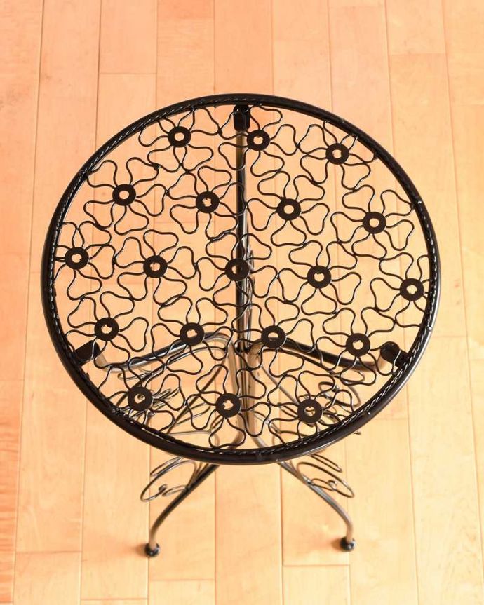 アンティーク風フラワースタンドの天板