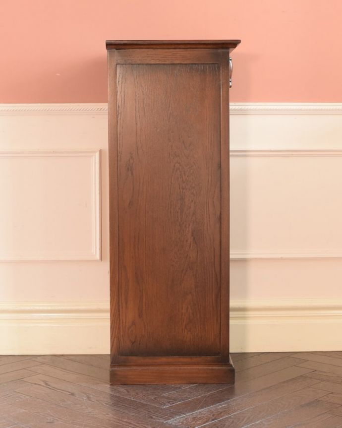 アンティーク風 スリッパラック・W30 横から見ると・・・真横から見てみるとこんな感じです。(y-412-f)