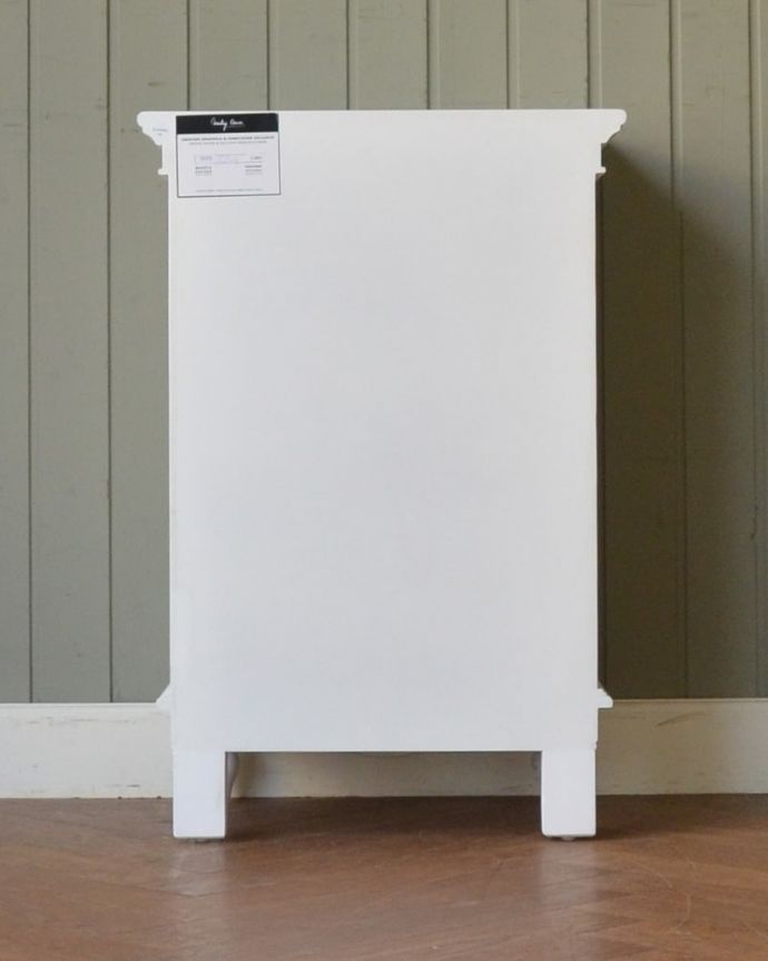 アンティーク風　ベッドサイドキャビネット　後ろから見ると･･･後ろ姿もキレイです。(y-427-f)