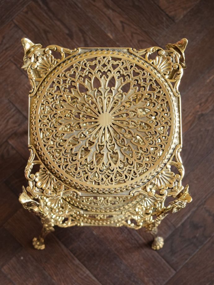 イタリアンヴィンテージ 大理石×真鍮装飾 ローテーブル アンティーク 大理石 ローテーブル センターテーブル 猫脚 イタリア