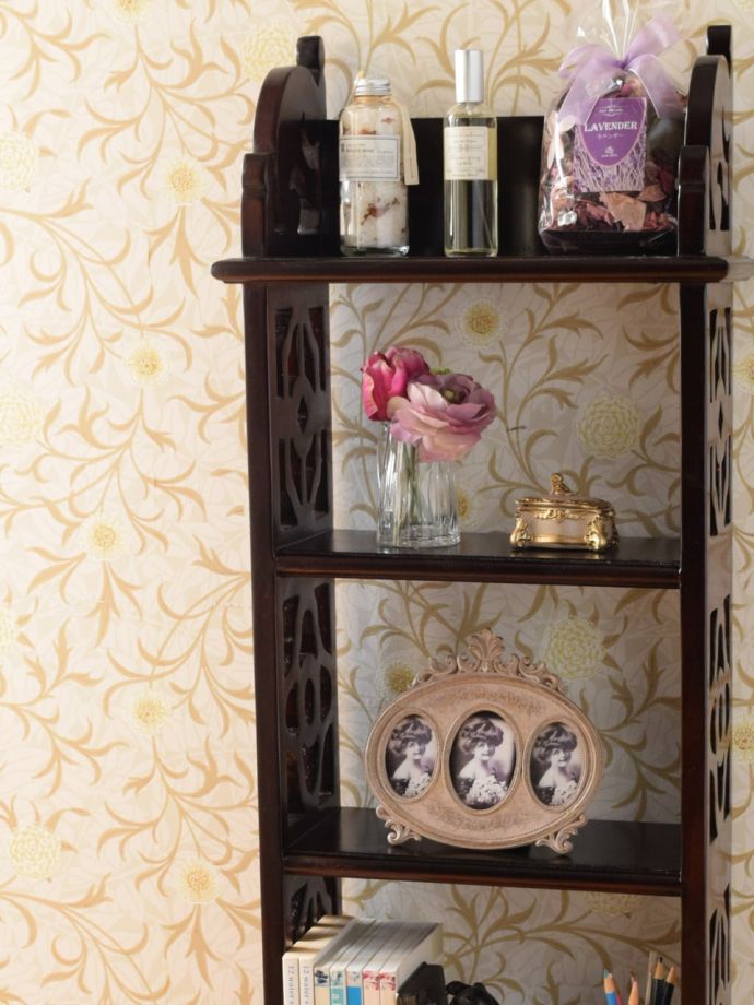 おしゃれなオープンシェルフ