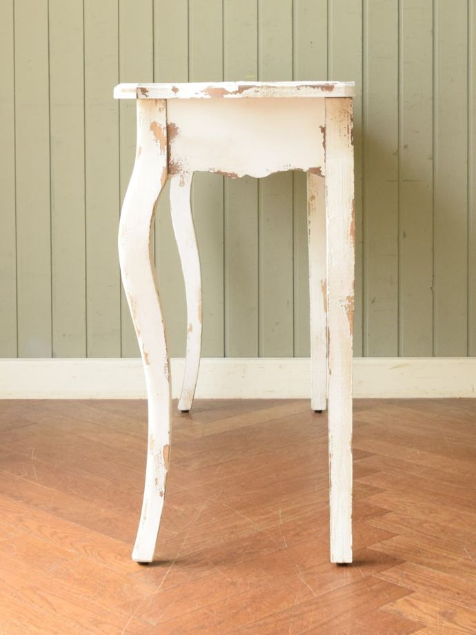 コンソールテーブルの側面