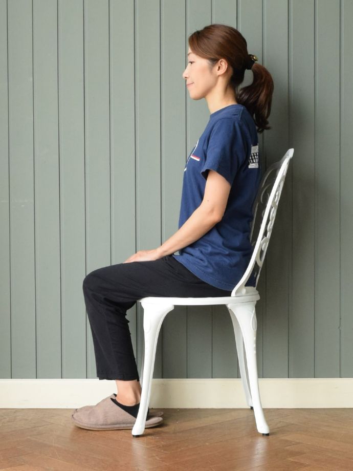 ガーデンチェアの側面