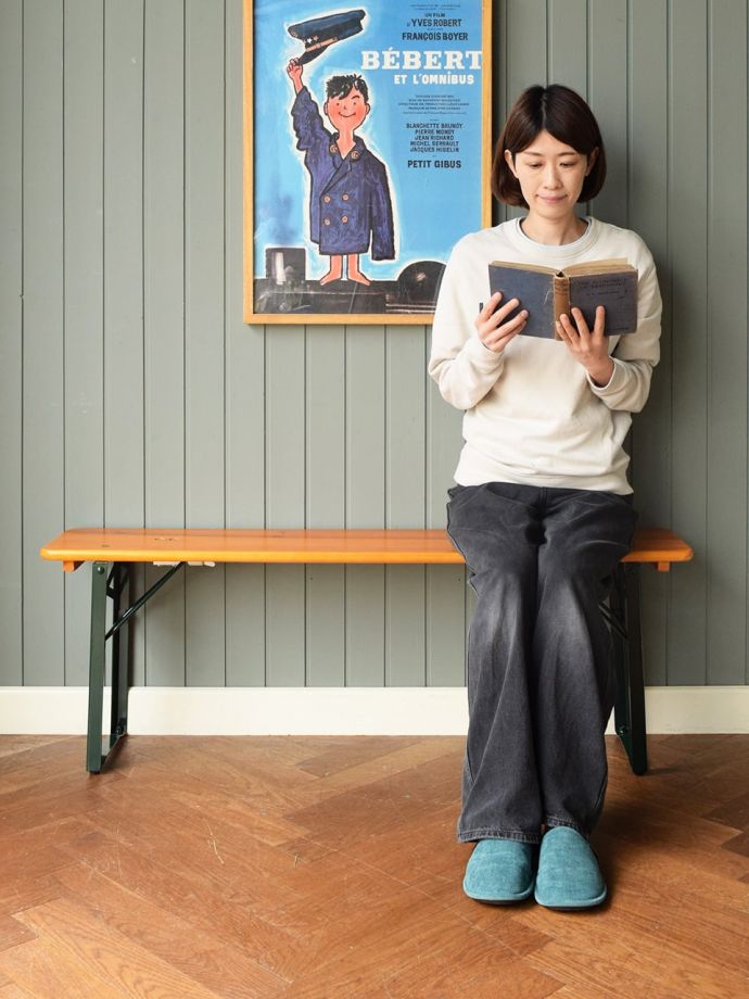 アイアン×木のガーデンテーブル