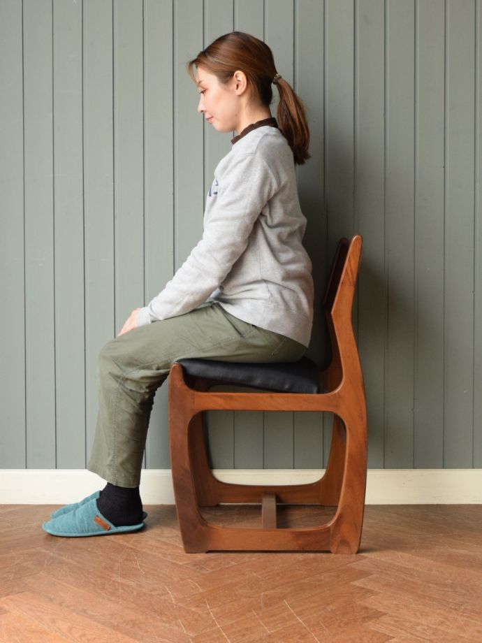 ビンテージチェアの掛け心地