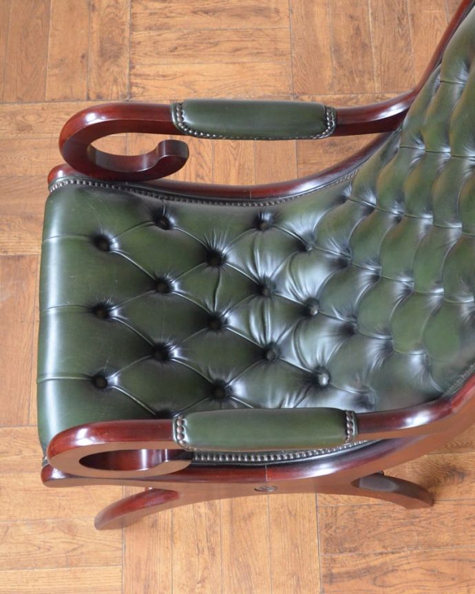 アンティークの椅子の座面