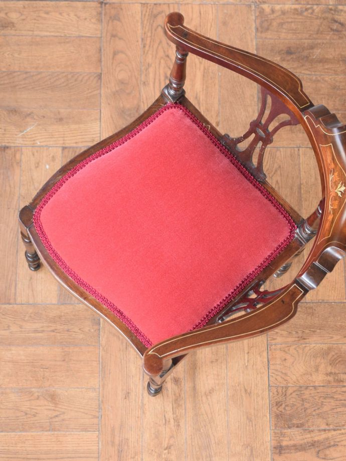 アンティーク椅子の座面