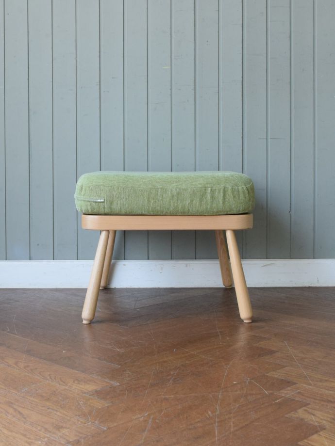 米国 FRONTGATE 英国アンティーク調 オットマン スツール 輸入家具