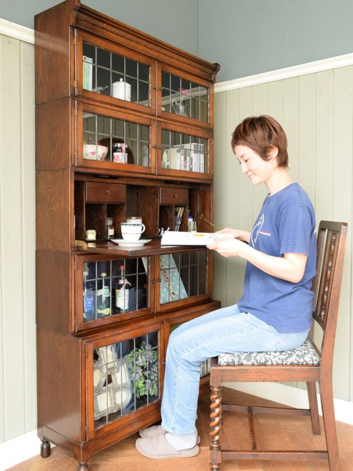 アンティークのライティングビューロー