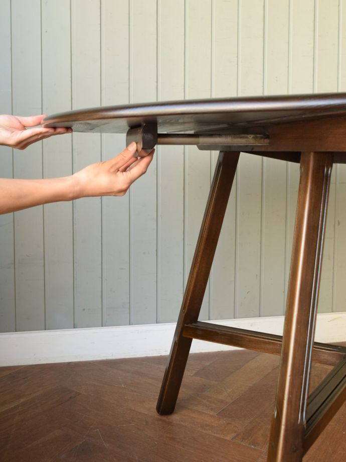 伸長式テーブルのサイズ変更方法