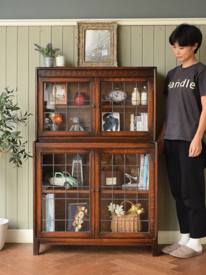 アンティークの本棚、スタッキングブックケース