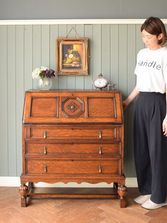 アンティークのライティングビューロー