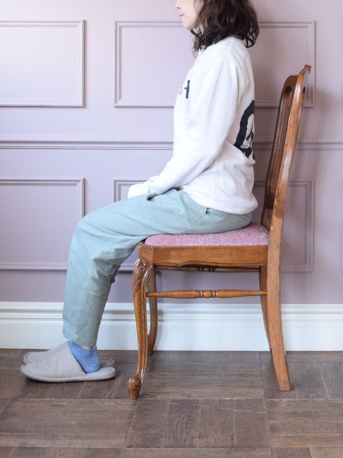 フレンチチェアの掛け心地