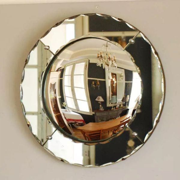 凸レンズミラー