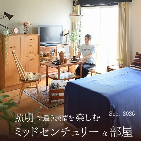 ミッドセンチュリースタイルの寝室