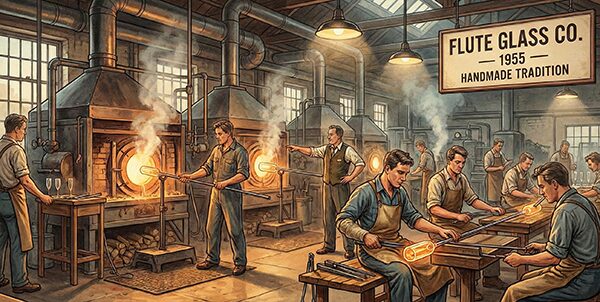 アンティークガラスの厚み