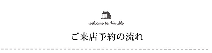 ご来店予約の流れ