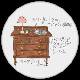英国デザインのチェスト