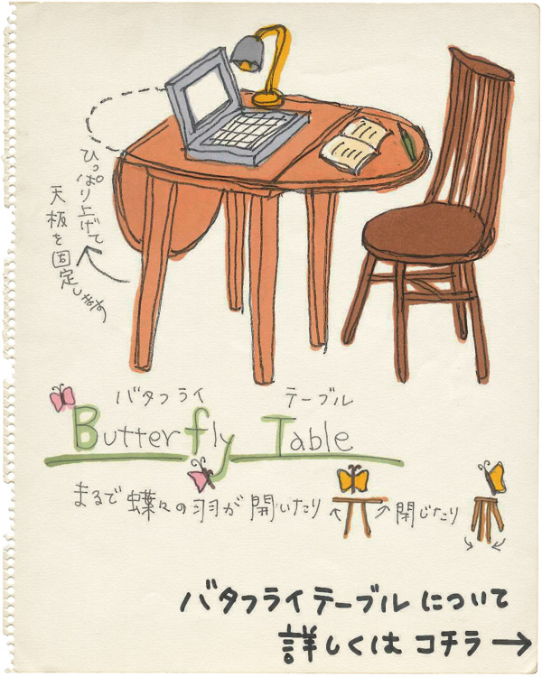バタフライテーブル