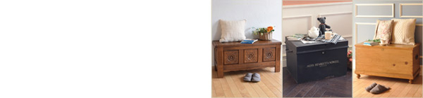Handle アンティーク家具 ブランケットボックス