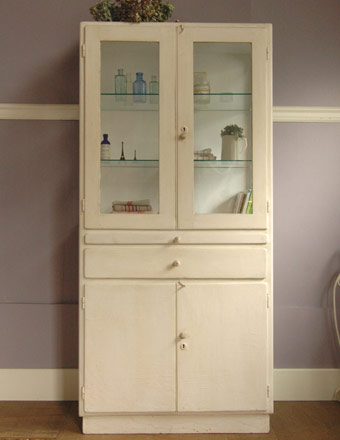 アンティーク キャビネット (h-n36)