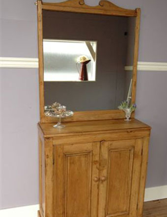 アンティークミラーキャビネット (q-93)