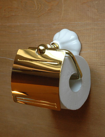 ペーパーホルダー （ゴールド・デザインB） (TPH-017)