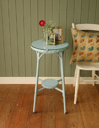 アンティーク ロイドルーム テーブル（ブルー） (v-220)