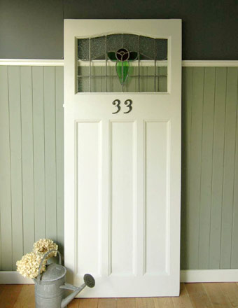 アンティーク ステンドグラス ドア (wn-0054)