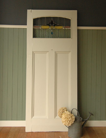 アンティーク ステンドグラス ドア (wn-0055)