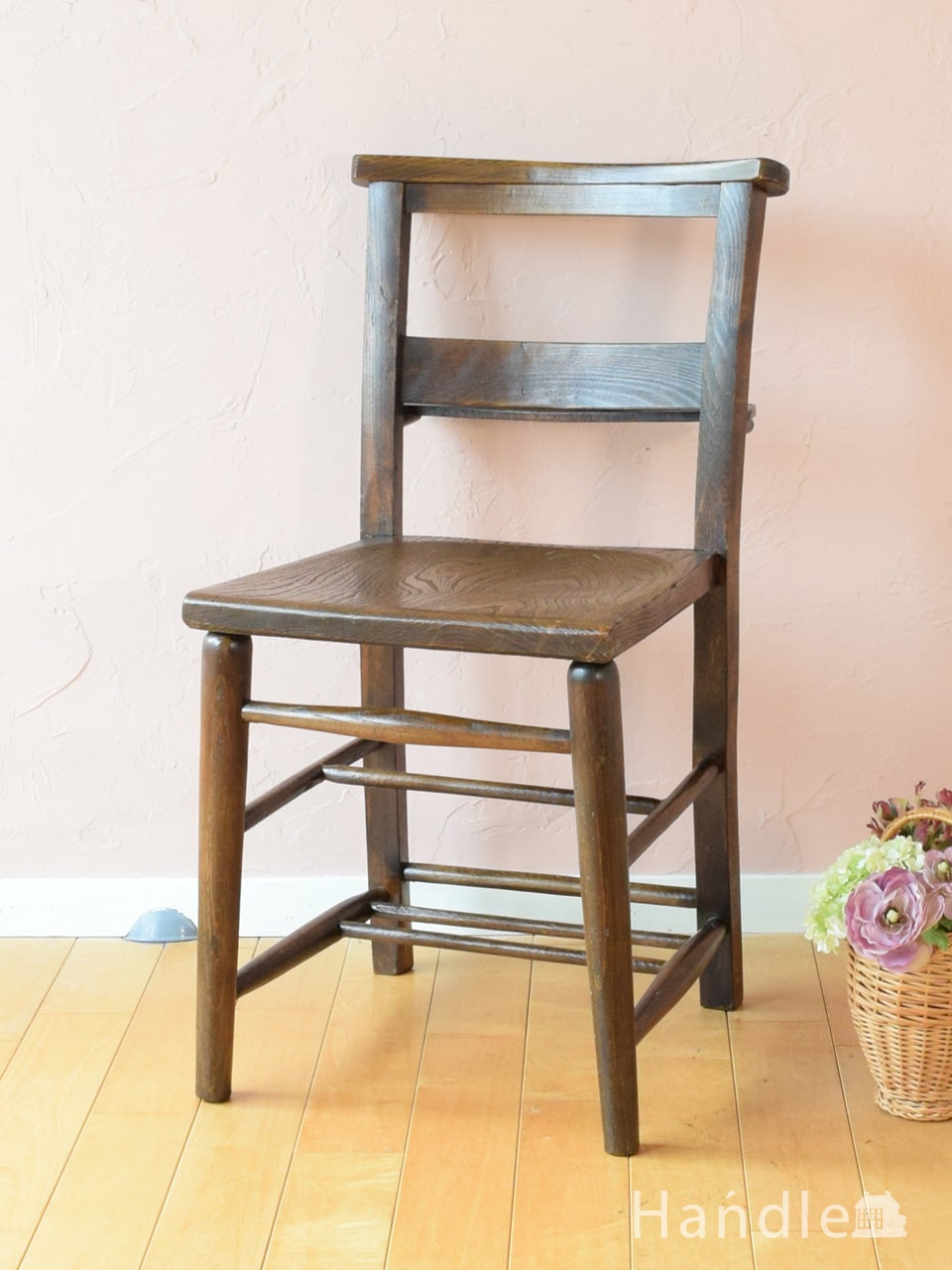 高級素材使用ブランド チャーチチェア アンティークチェア 椅子 