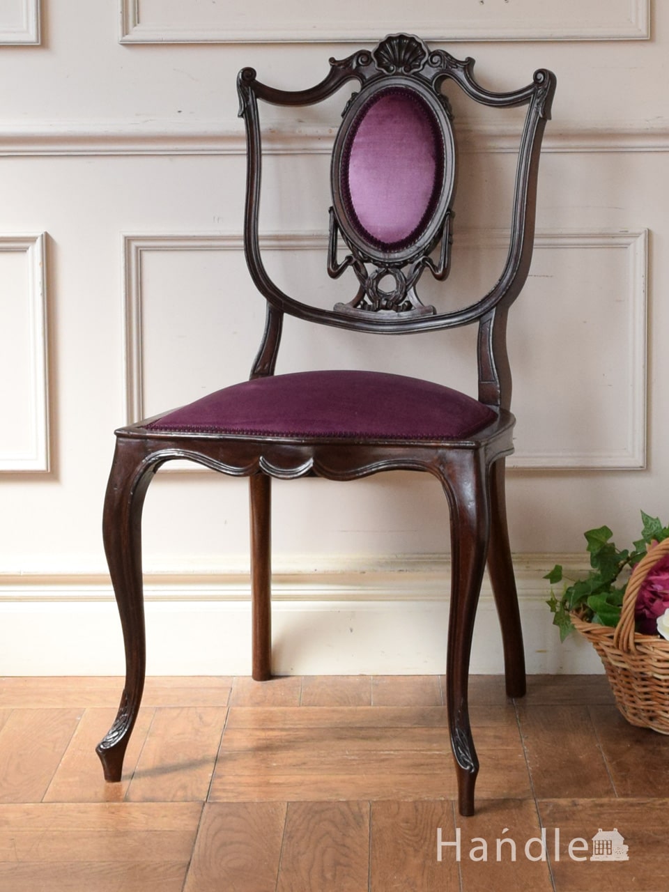 英国 アンティーク 1800年代 ヴィクトリアン時代 古木のホールチェア 椅子百数十年の歴史をお楽しみ下さい