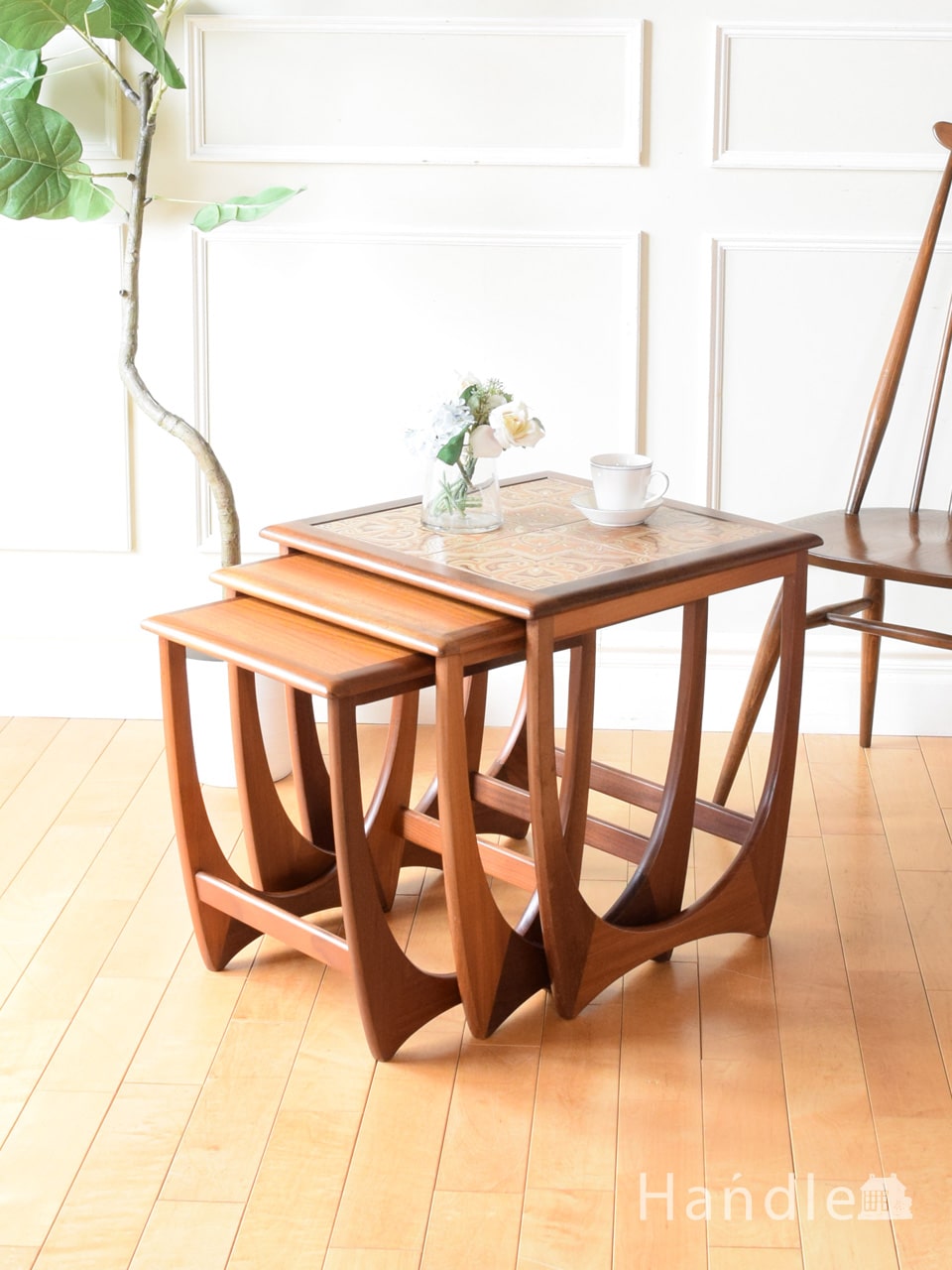 G-PLANのおしゃれなテーブル、北欧スタイルのネストテーブル(k-2976-f)｜アンティーク家具
